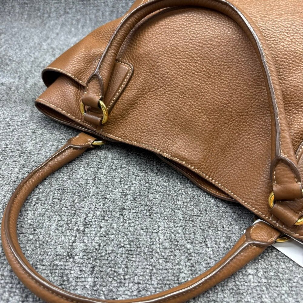 Prada Vitello Daino Leather Satchel Bag 535-071925 - Picture 10 of 16